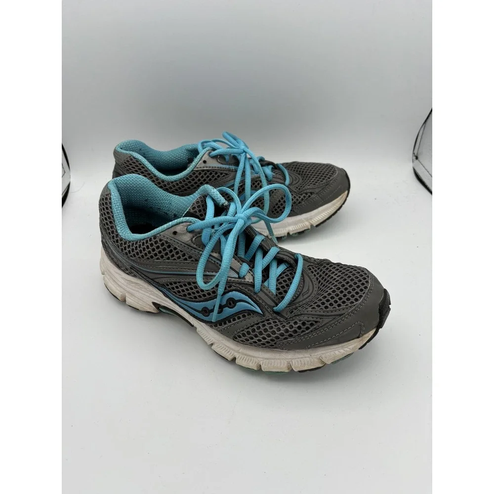 Saucony Shoes Womens Size 8.5 Gray Mesh Grid Athletic‎ Running Sneakers 61589